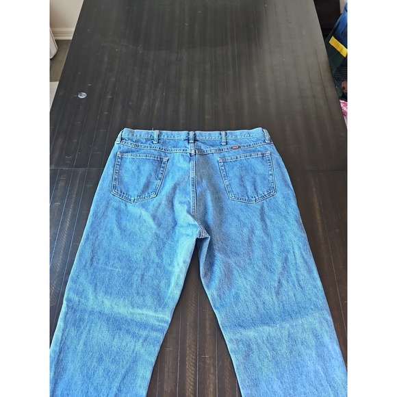 Rustler Men's Blue 100% Cotton Straight Leg Denim Jeans Regular Fit Size 42X30 - Picture 12 of 14